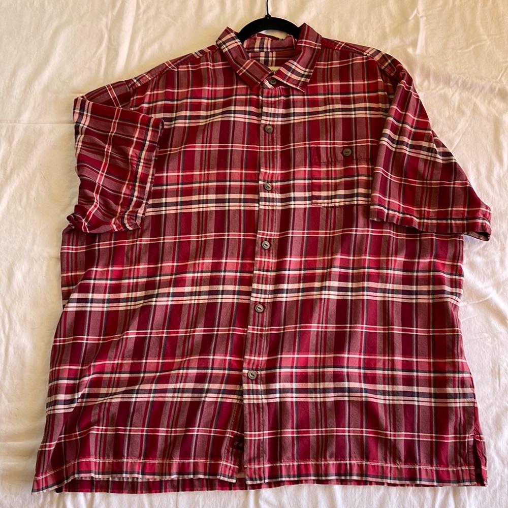 Tommy Bahama Plaid Silk Shirt